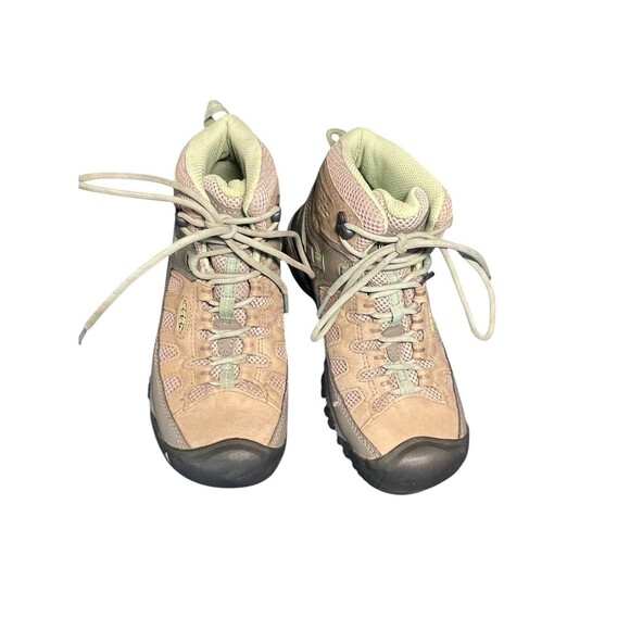 Keen Targhee Vent Mid Hiking Boots Women's Size 7‎ Brown Green Lace Up Outdoor - Picture 3 of 14